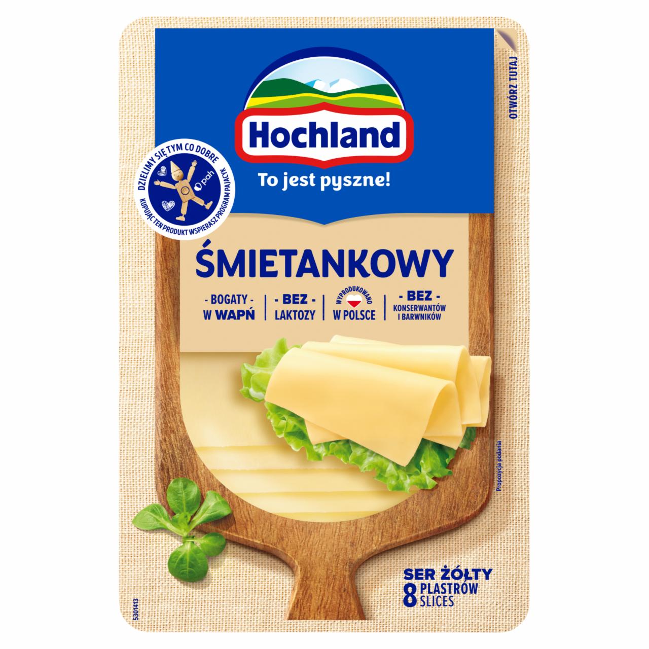 Zdjęcia - Hochland Ser żółty śmietankowy w plastrach 135 g