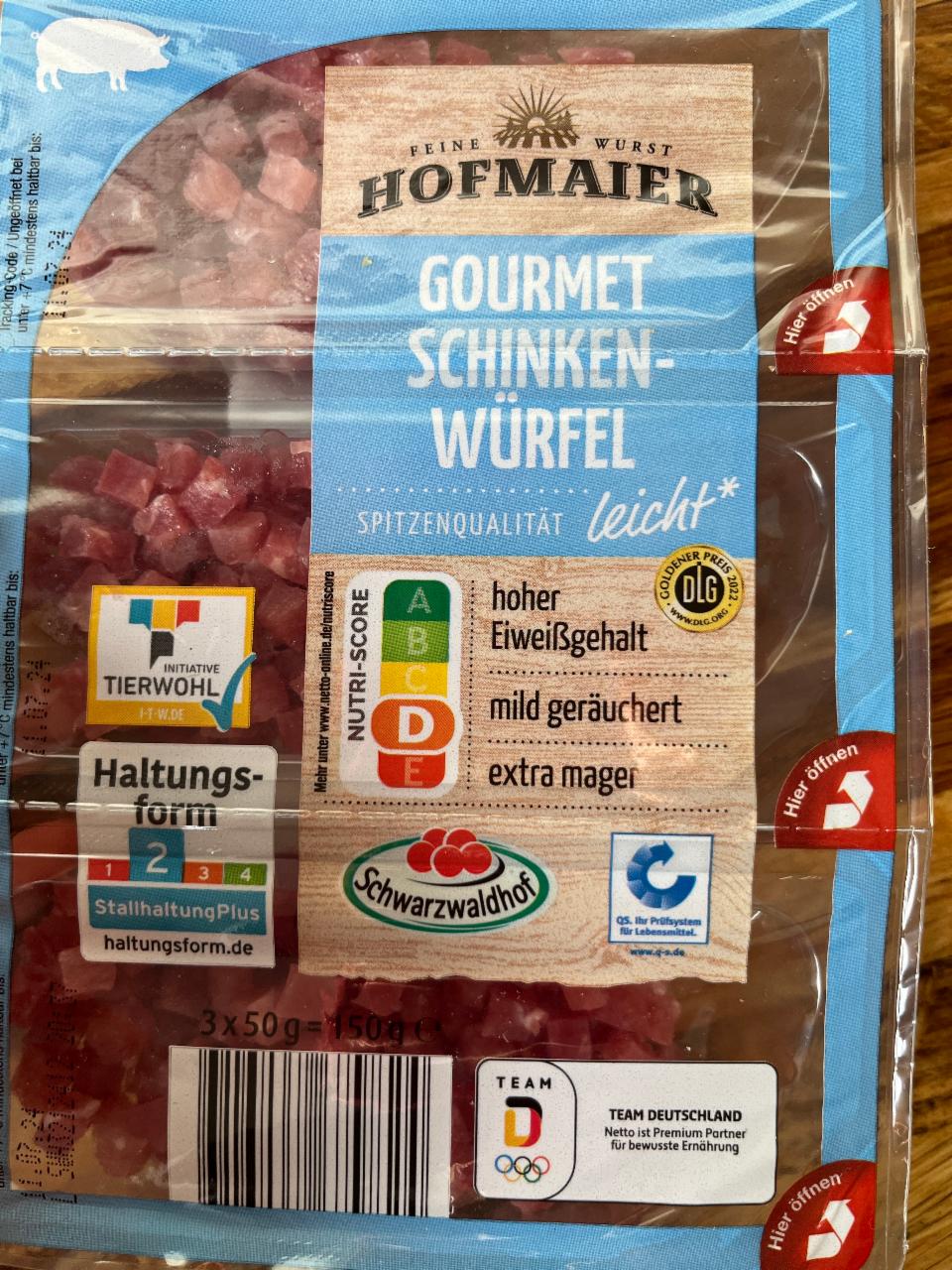 Zdjęcia - Gormet schinken würfel leicht Hofmaier