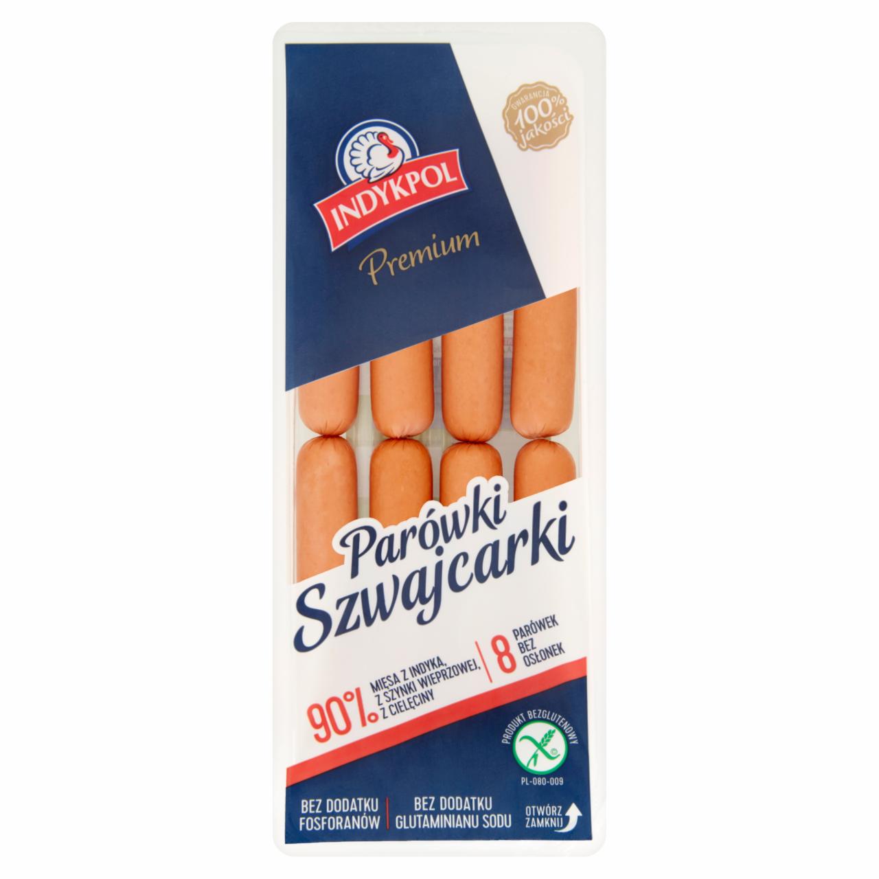 Zdjęcia - Indykpol Premium Parówki Szwajcarki 180 g