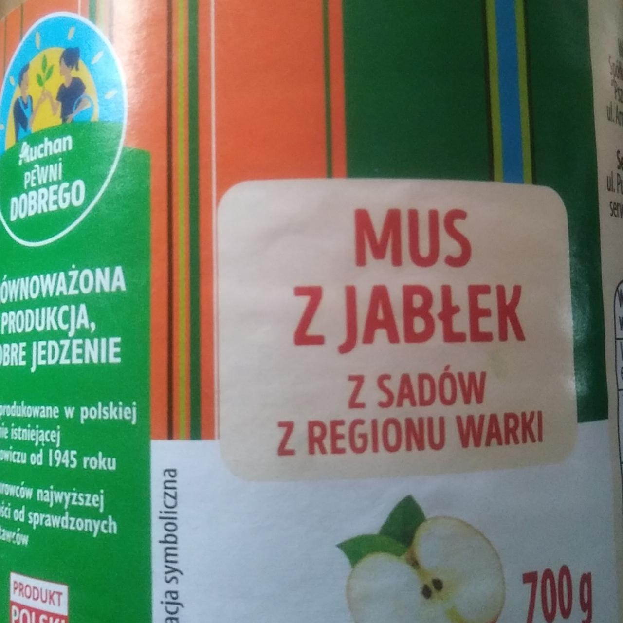 Zdjęcia - Mus z jabłek z sadów z regionu warki Auchan