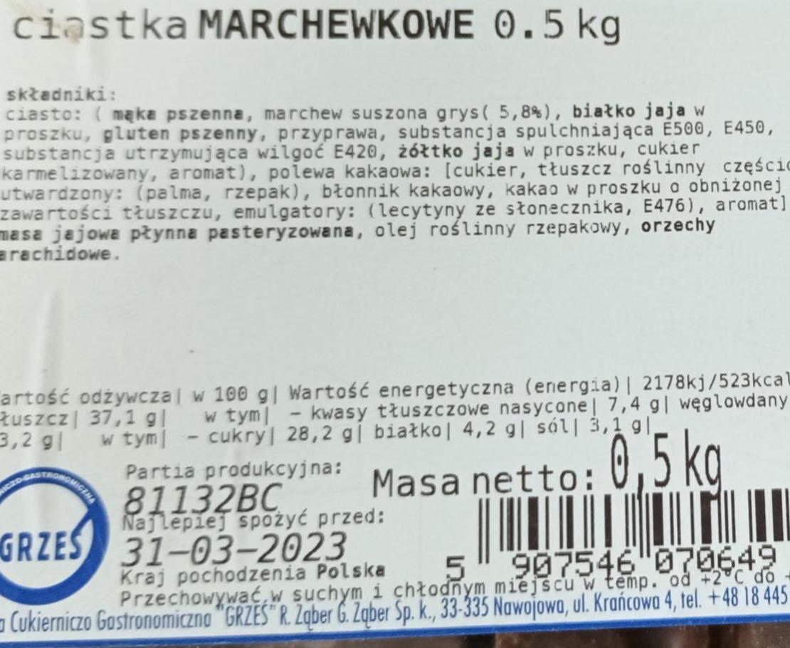 Zdjęcia - Ciastka marchewkowe Grześ