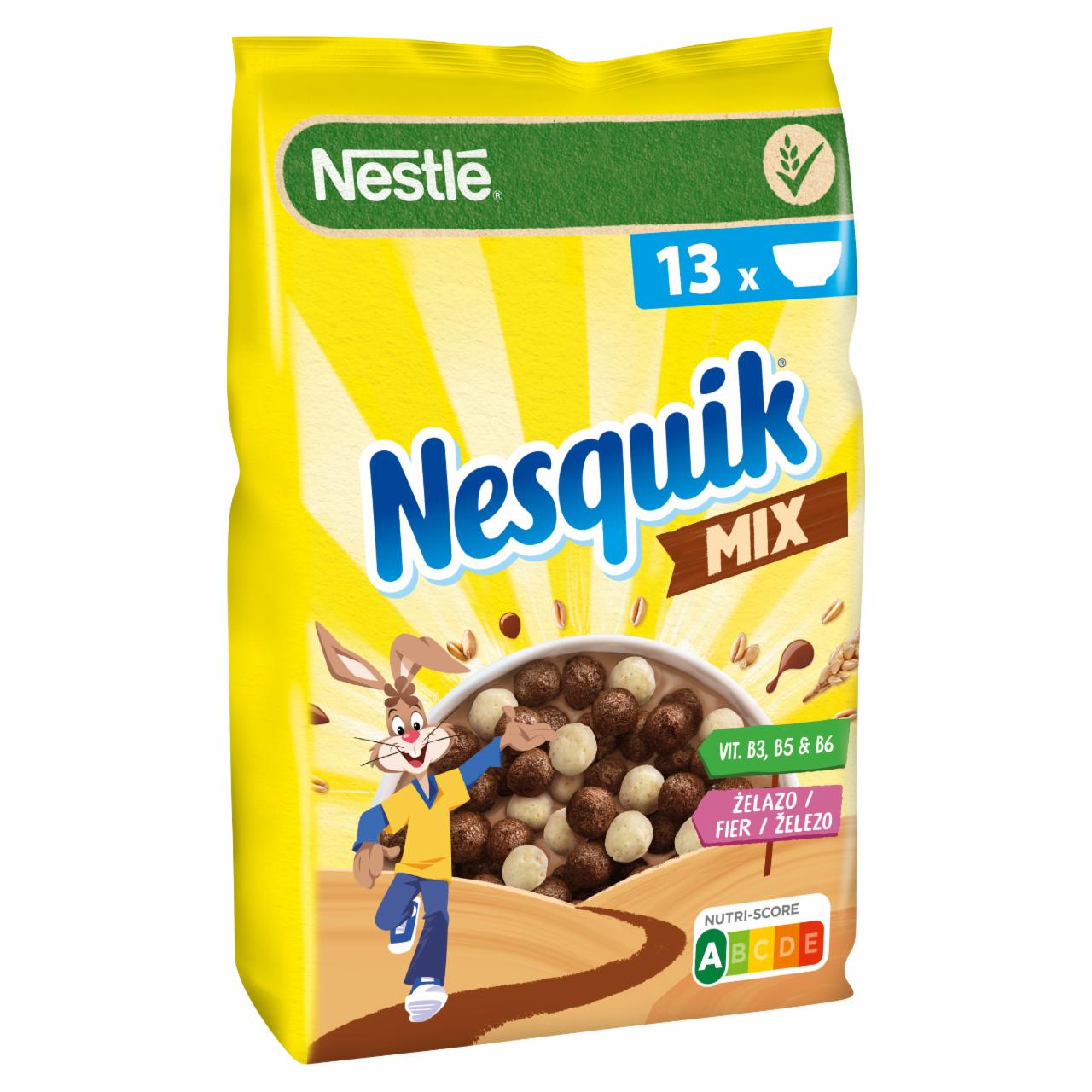 Zdjęcia - Nestlé Nesquik Mix Zbożowe kuleczki o smaku czekoladowym i waniliowym 400 g