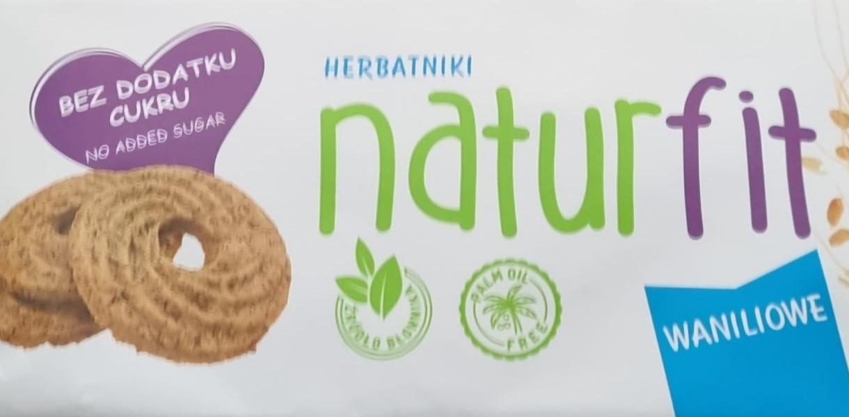 Zdjęcia - HERBATNIKI NATURFIT WANILIOWE