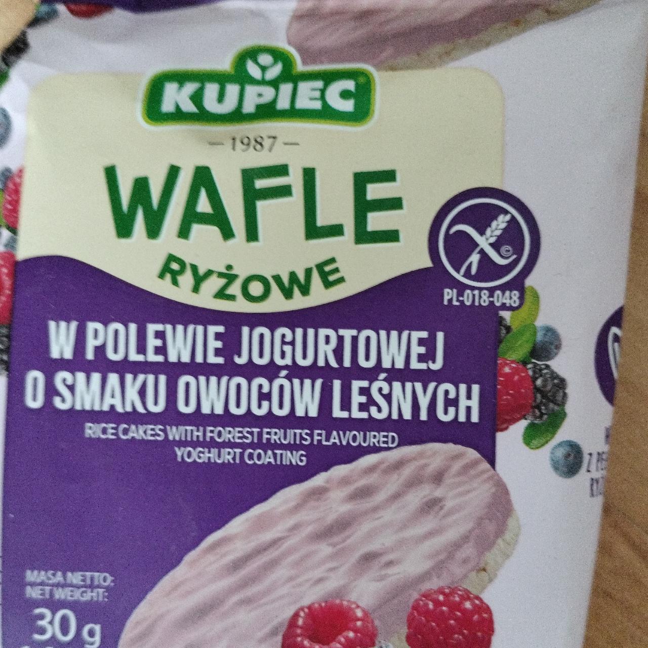 Zdjęcia - Wafle ryżowe o smaku owoców leśnych Kupiec