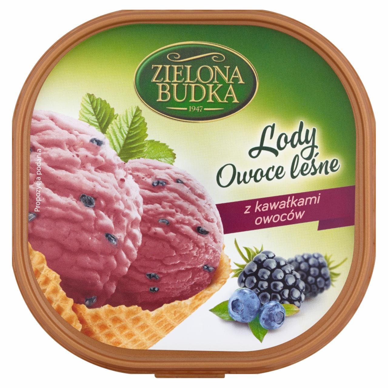 Zdjęcia - Zielona Budka Lody owoce leśne z kawałkami owoców 500 ml