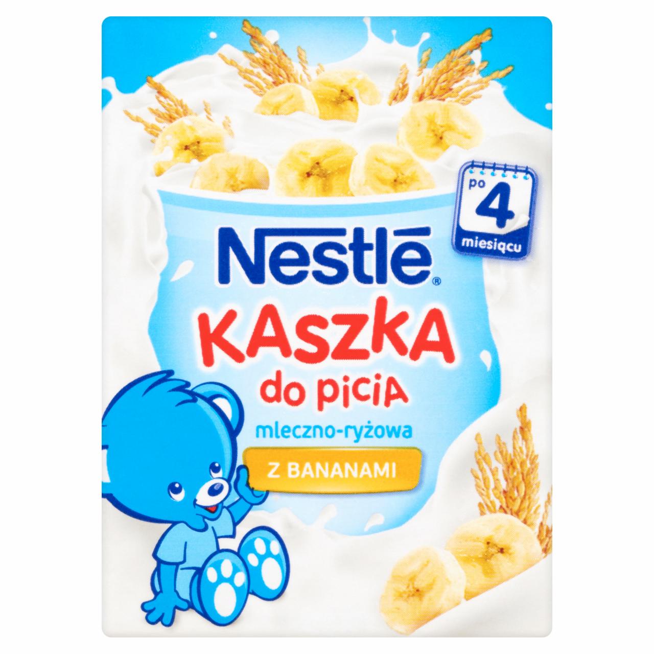 Zdjęcia - Nestlé Kaszka do picia mleczno-ryżowa z bananami po 4 miesiącu 200 ml