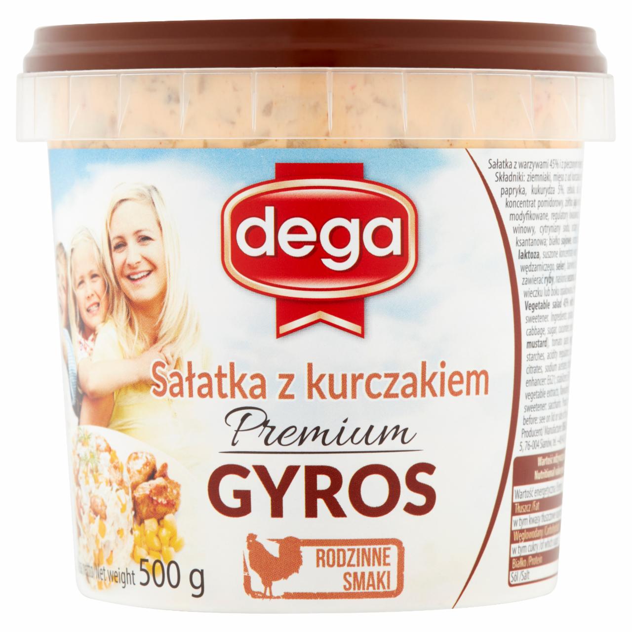 Zdjęcia - dega Premium Sałatka gyros z kurczakiem 500 g