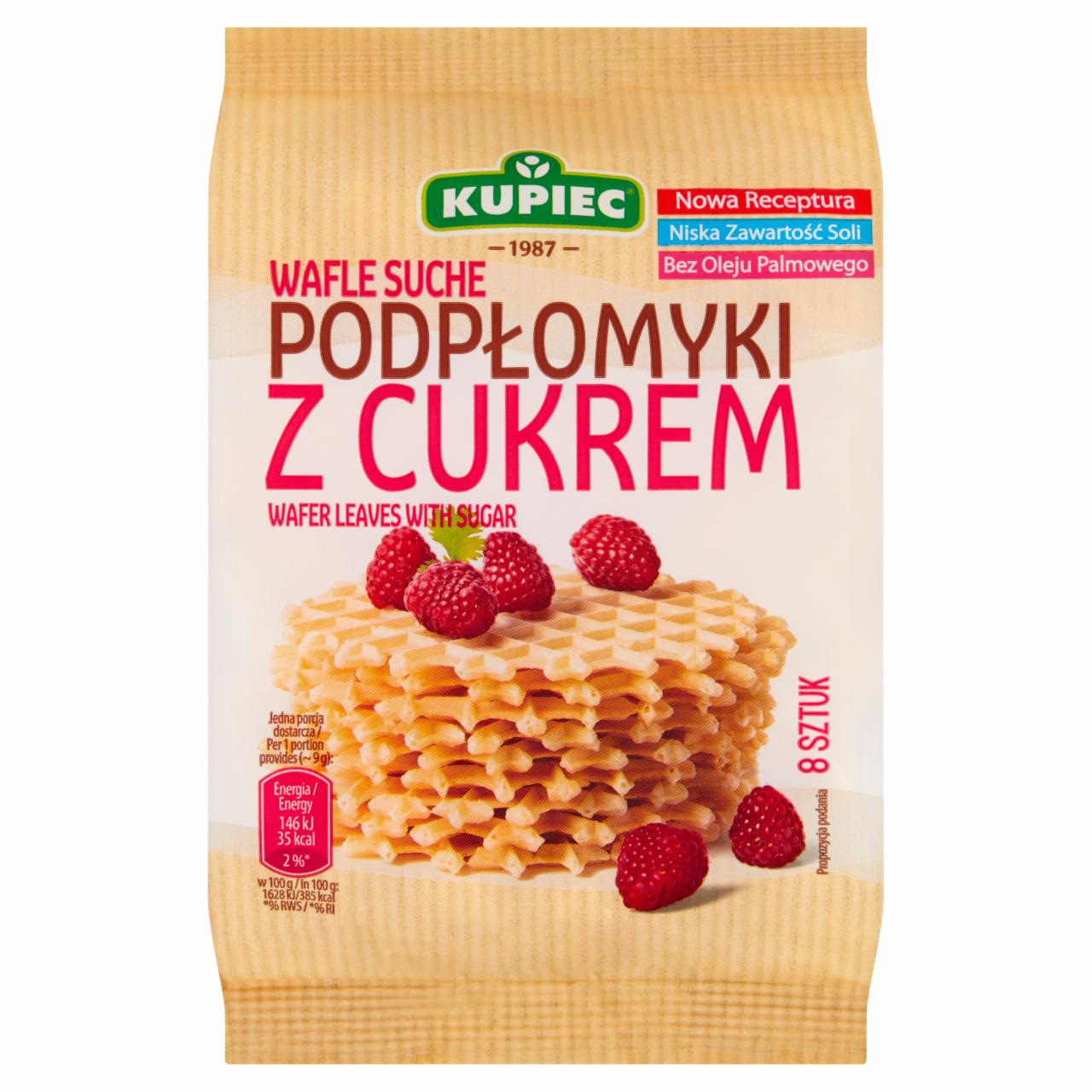 Zdjęcia - Kupiec Wafle suche podpłomyki z cukrem 72 g (8 sztuk)