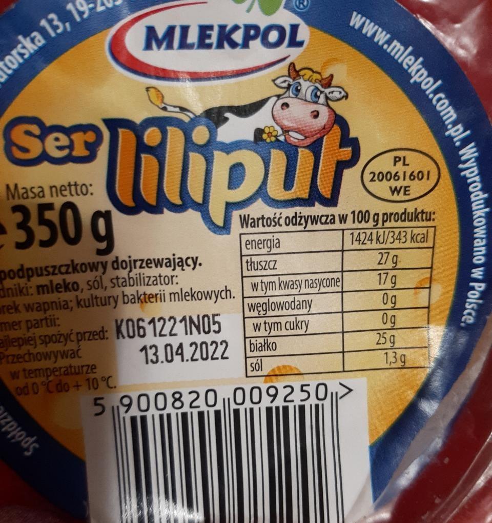 Zdjęcia - Mlekpol Ser Liliput 350 g