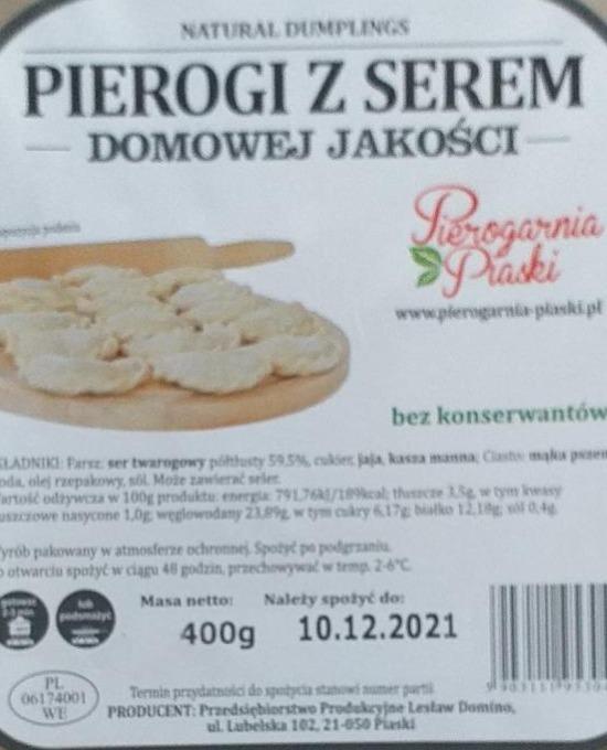 Zdjęcia - Pierogi z serem Pierogarnia piaski