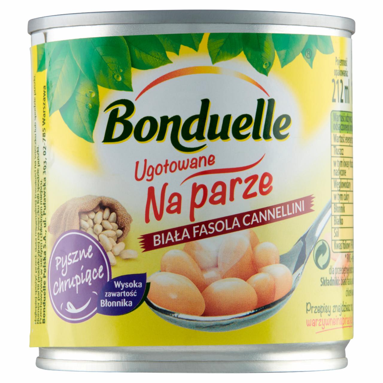 Zdjęcia - Bonduelle Ugotowane na parze Biała fasola Cannellini 175 g