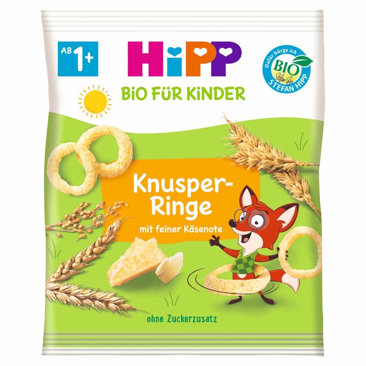 Zdjęcia - HiPP BIO Chrupiące kółeczka z parmezanem po 1. roku 25 g