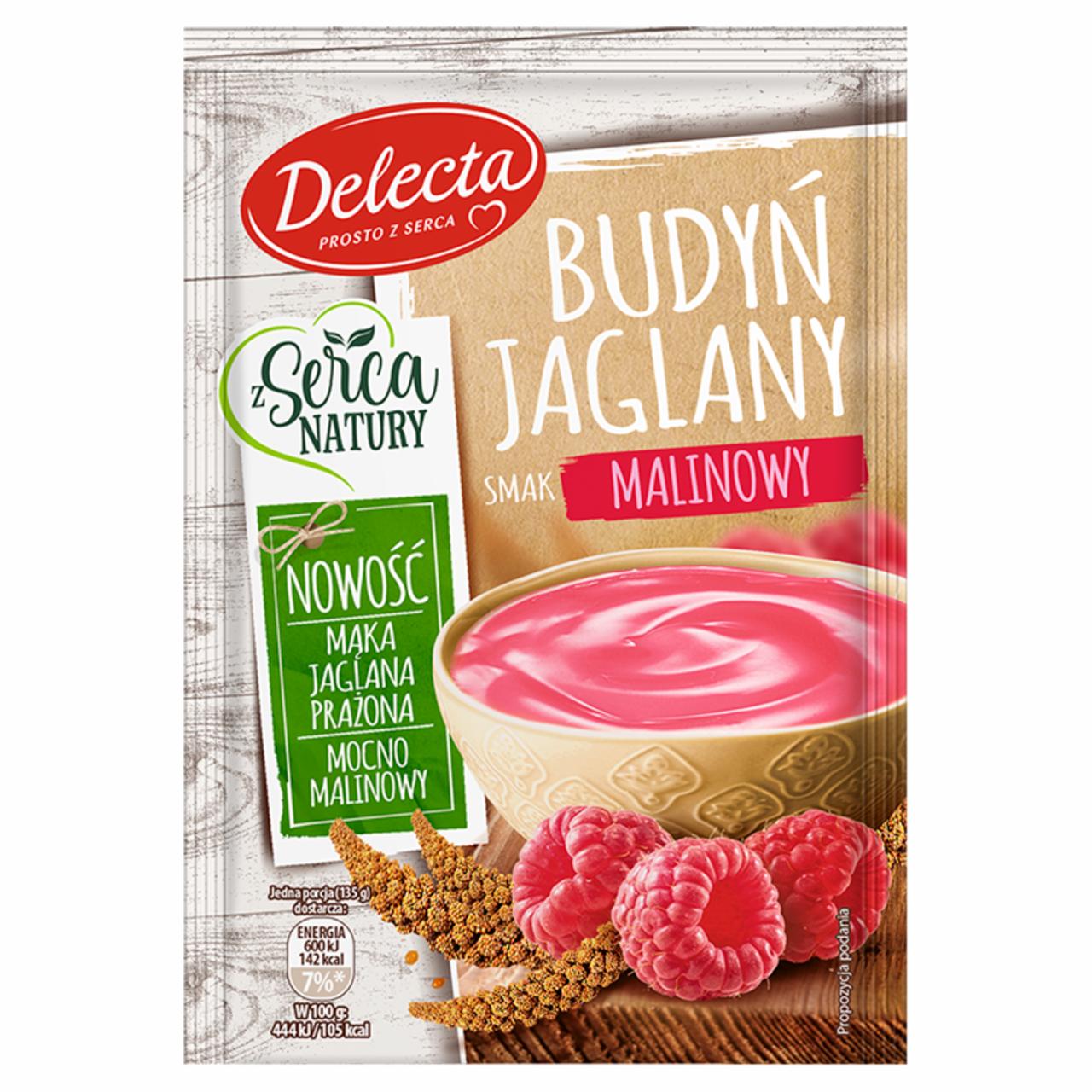 Zdjęcia - Delecta Budyń jaglany smak malinowy 53 g