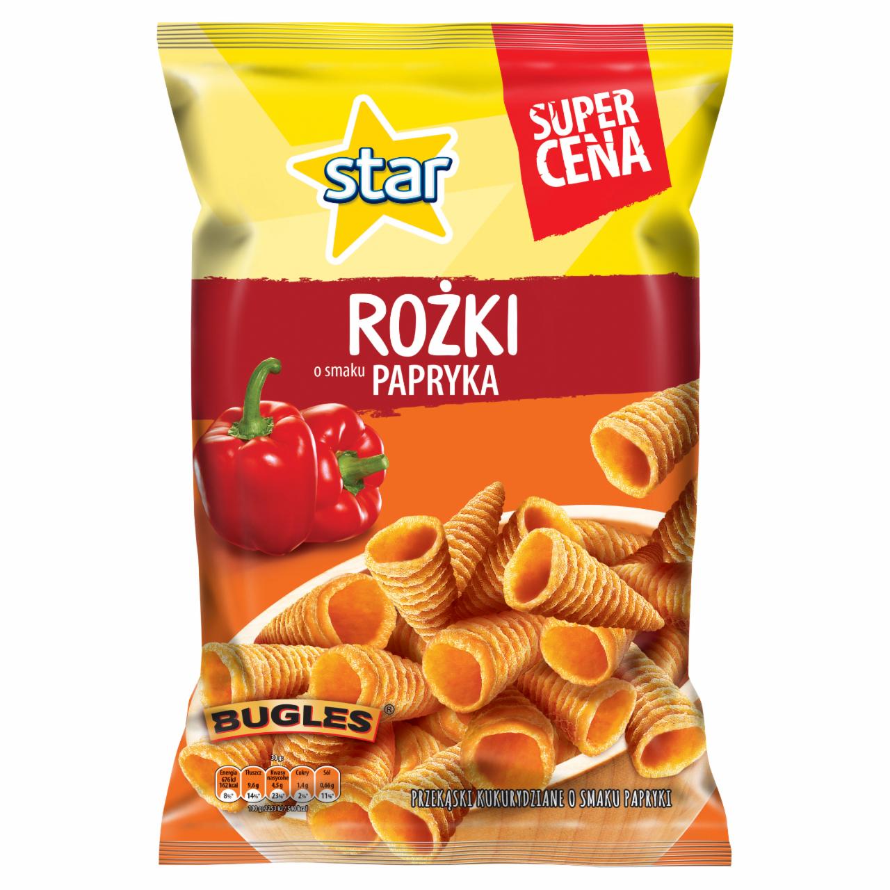 Zdjęcia - Star Rożki Przekąski kukurydziane o smaku papryki 95 g