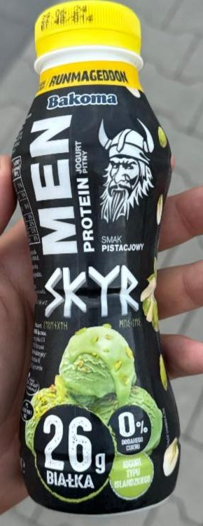 Zdjęcia - Bakoma Men Jogurt pitny skyr smak pistacjowy 300 g