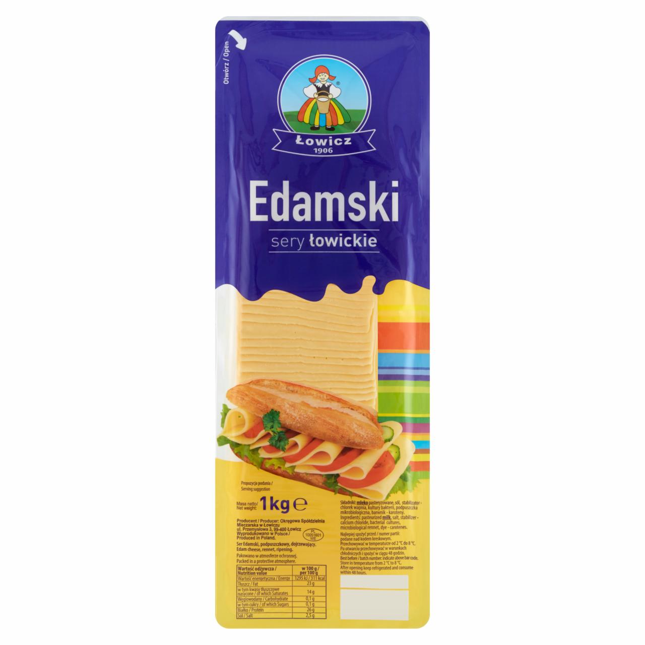 Zdjęcia - Łowicz Sery Łowickie Ser Edamski 1 kg