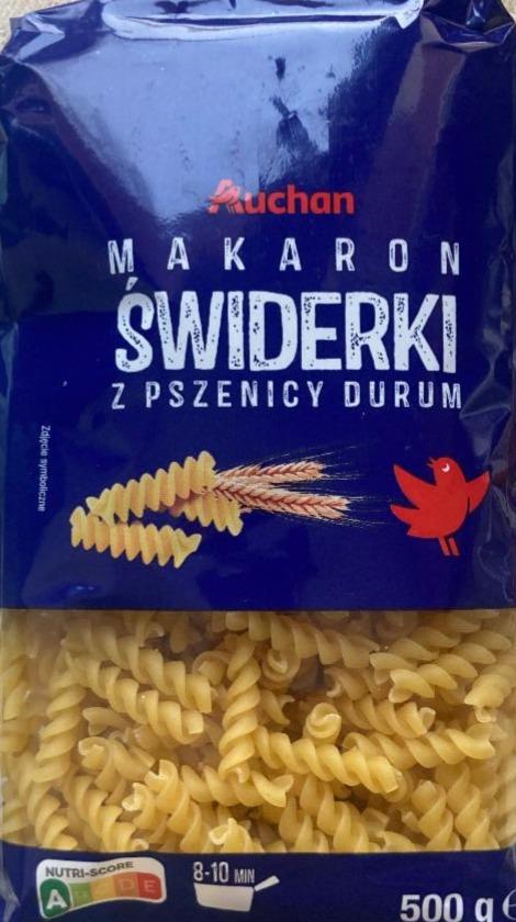 Zdjęcia - Makaron Świderki z pszenicy durum Auchan