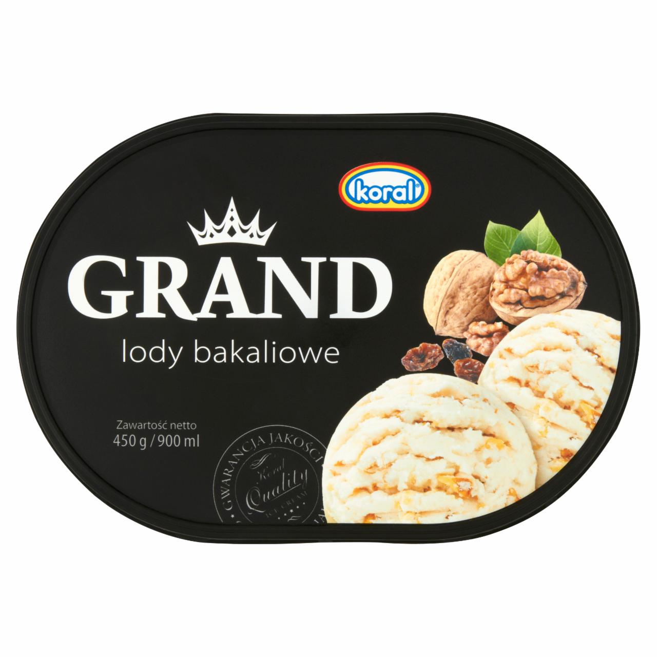 Zdjęcia - Koral Grand Lody bakaliowe 900 ml