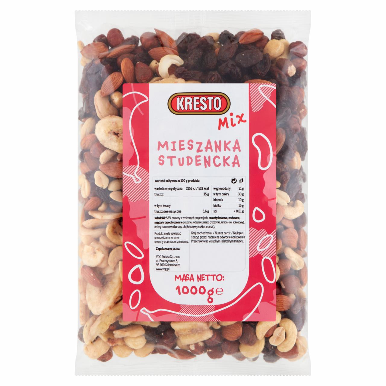 Zdjęcia - KRESTO Mix Mieszanka studencka 1000 g