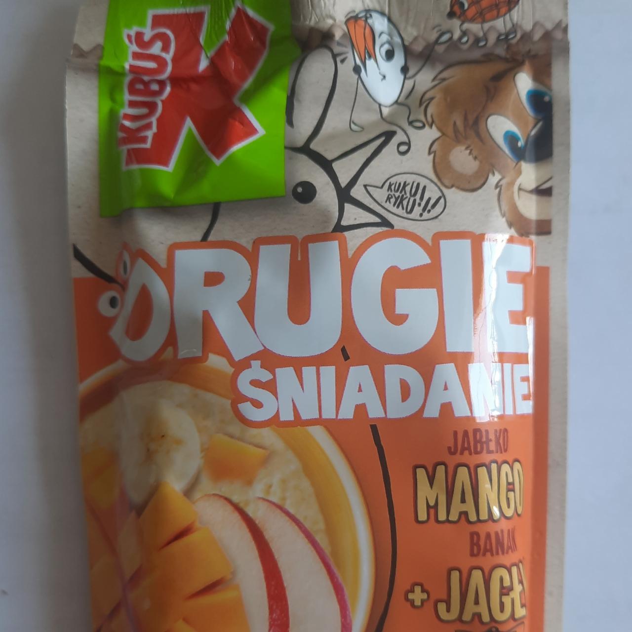 Zdjęcia - Drugie śniadanie jabłko mango banan + jagły Kubuś