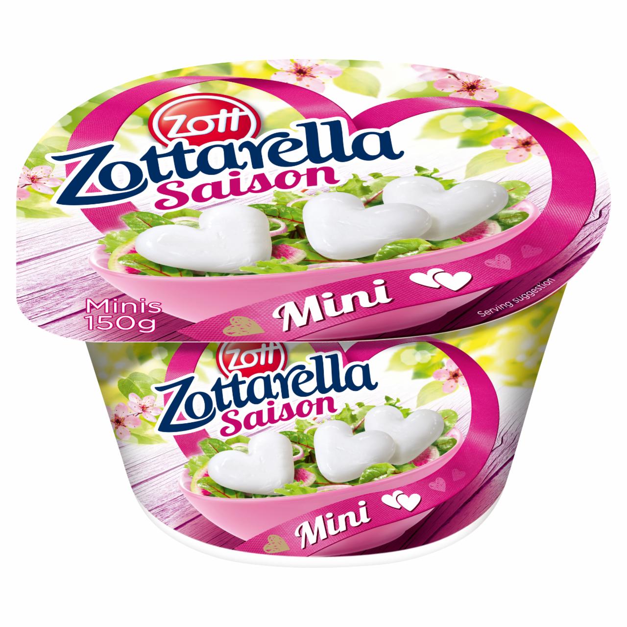 Zdjęcia - Zott Zottarella Minis Ser Mozzarella serduszka 150 g