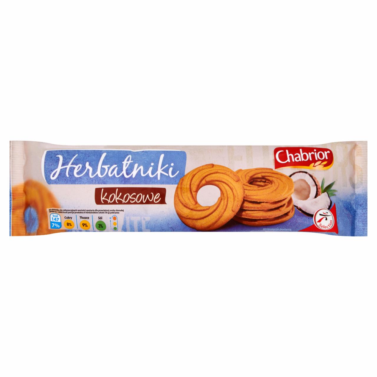 Zdjęcia - Chabrior Herbatniki kokosowe 185 g