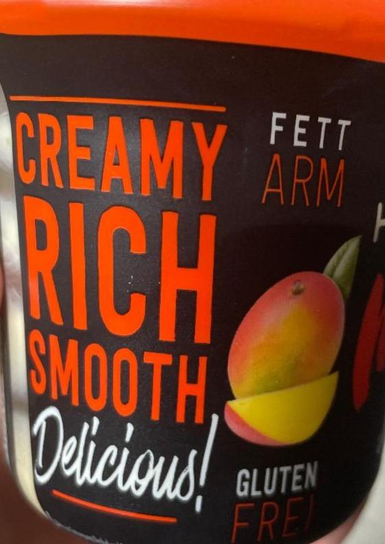 Zdjęcia - Creamy rich smooth mango Ehrmann