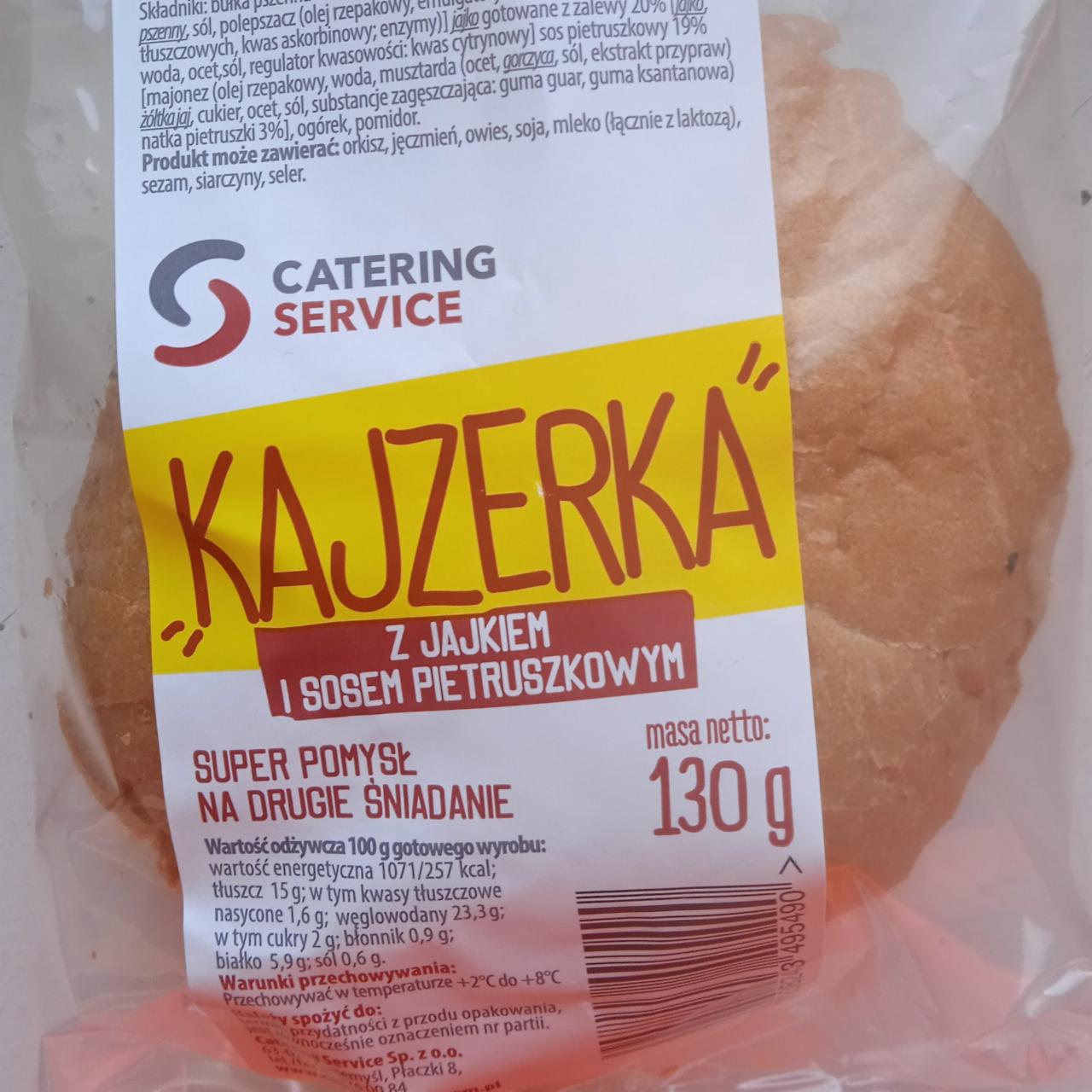 Zdjęcia - Kajzerka z jajkiem i sosem pietruszkowym Catering Service