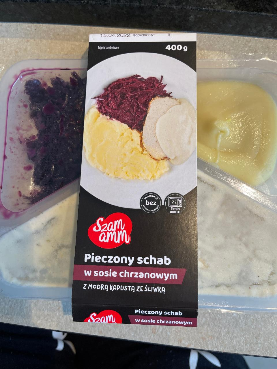 Zdjęcia - SZAMAMM pieczony schab w sosie chrzanowym