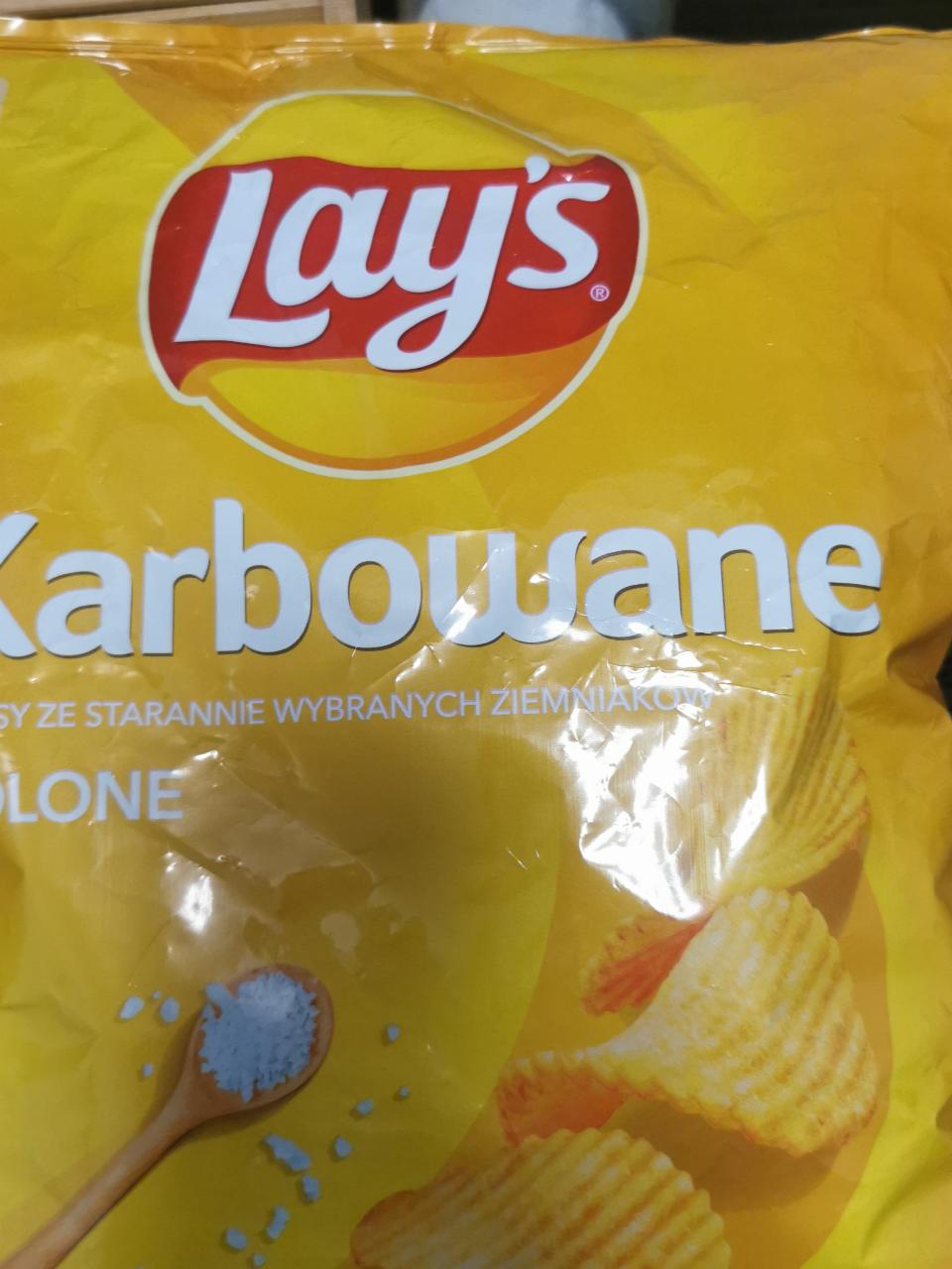 Zdjęcia - Lay's Karbowane Solone Chipsy ziemniaczane 300g