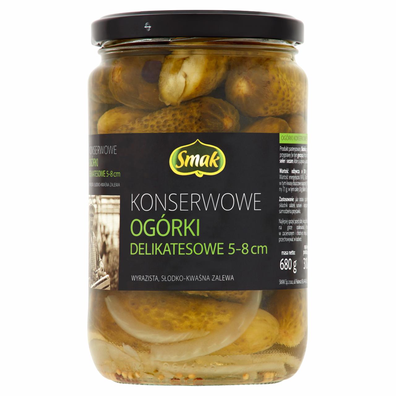 Zdjęcia - Smak Konserwowe ogórki delikatesowe 5-8 cm 680 g