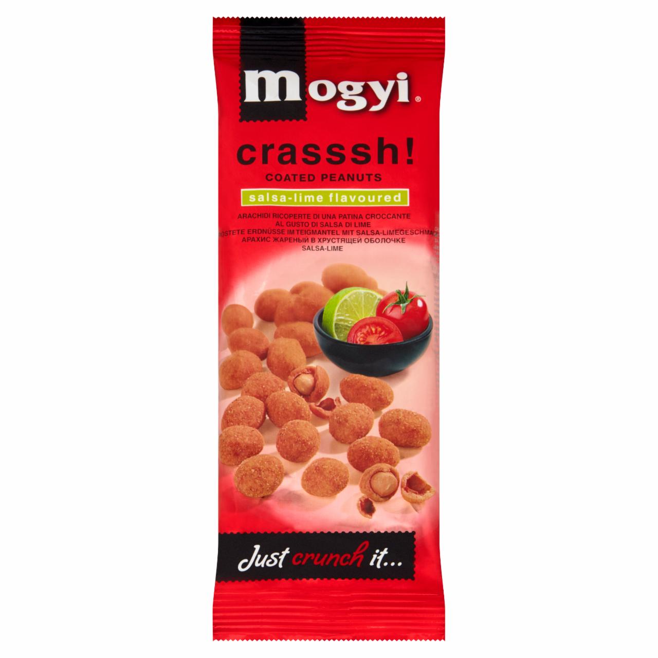 Zdjęcia - Mogyi Crasssh! Orzeszki ziemne w chrupkiej skorupce o smaku limonki z salsą pomidorową 60 g