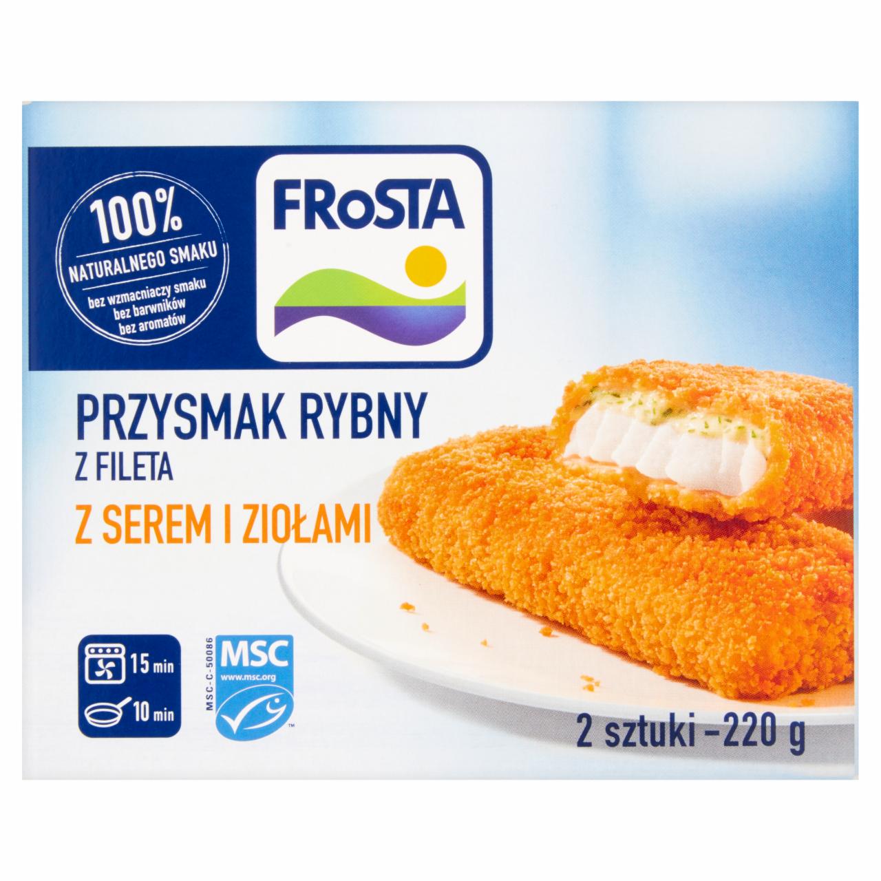 Zdjęcia - FRoSTA Przysmak rybny z serem i ziołami 220 g (2 sztuki)