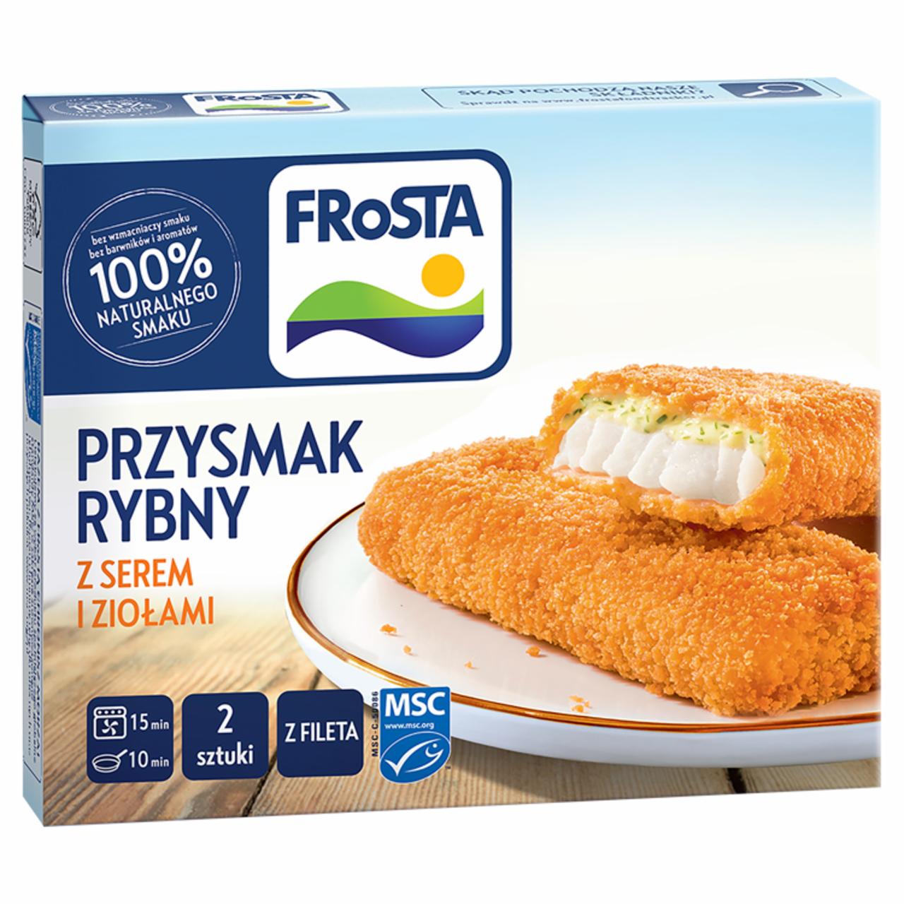 Zdjęcia - FRoSTA Przysmak rybny z serem i ziołami 220 g (2 sztuki)