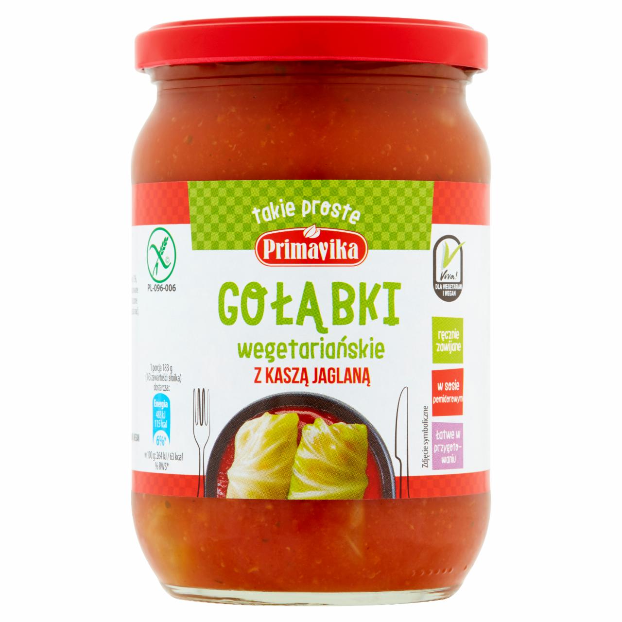 Zdjęcia - Primavika Gołąbki wegetariańskie z kaszą jaglaną 550 g