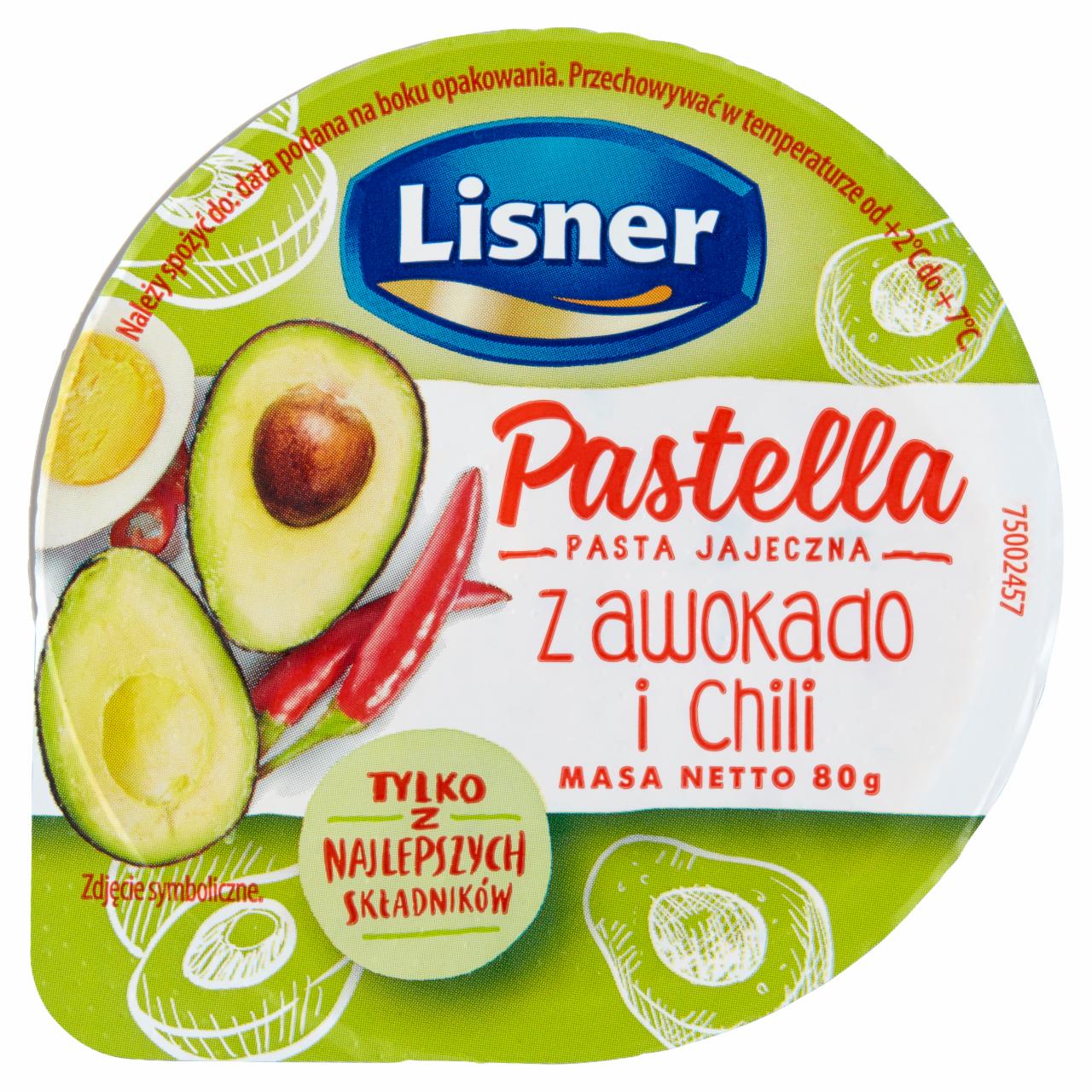 Zdjęcia - Pastella Pasta jajeczna z awokado i chili Lisner