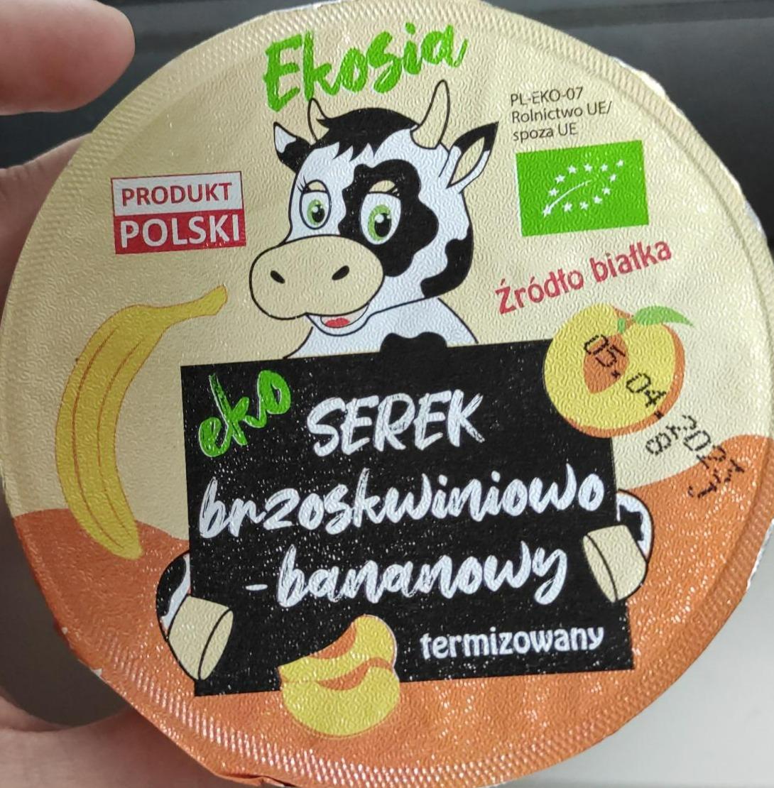 Zdjęcia - Serek brzoskwiniowo-bananowy Ekosia