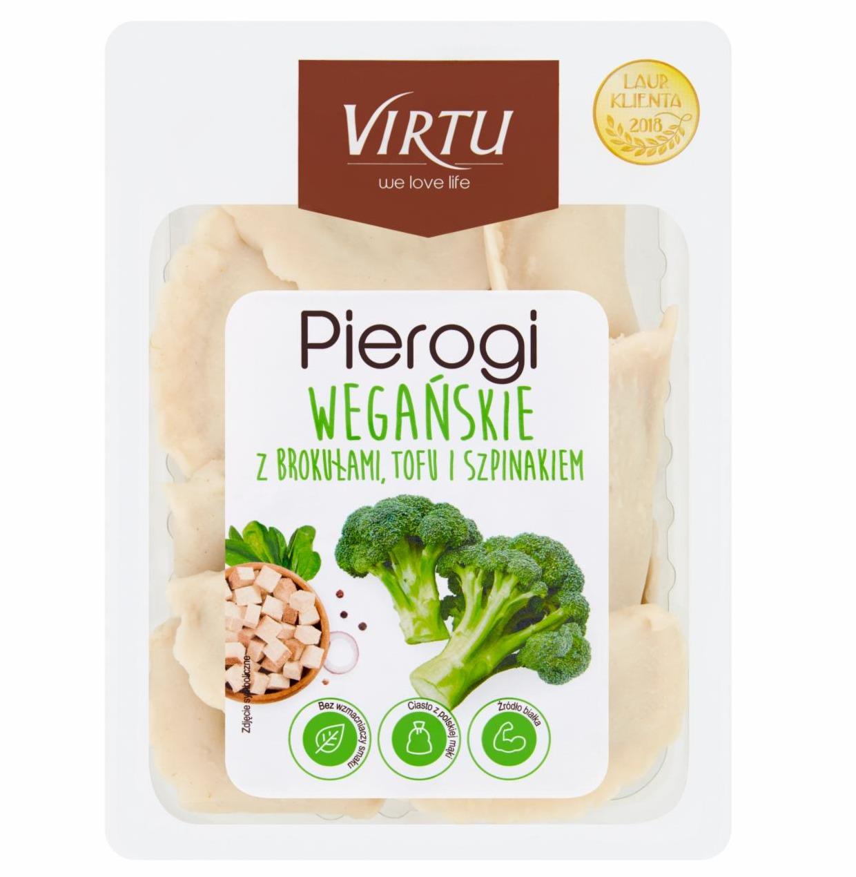 Zdjęcia - Pierogi wegańskie z brokułami tofu i szpinakiem Virtu