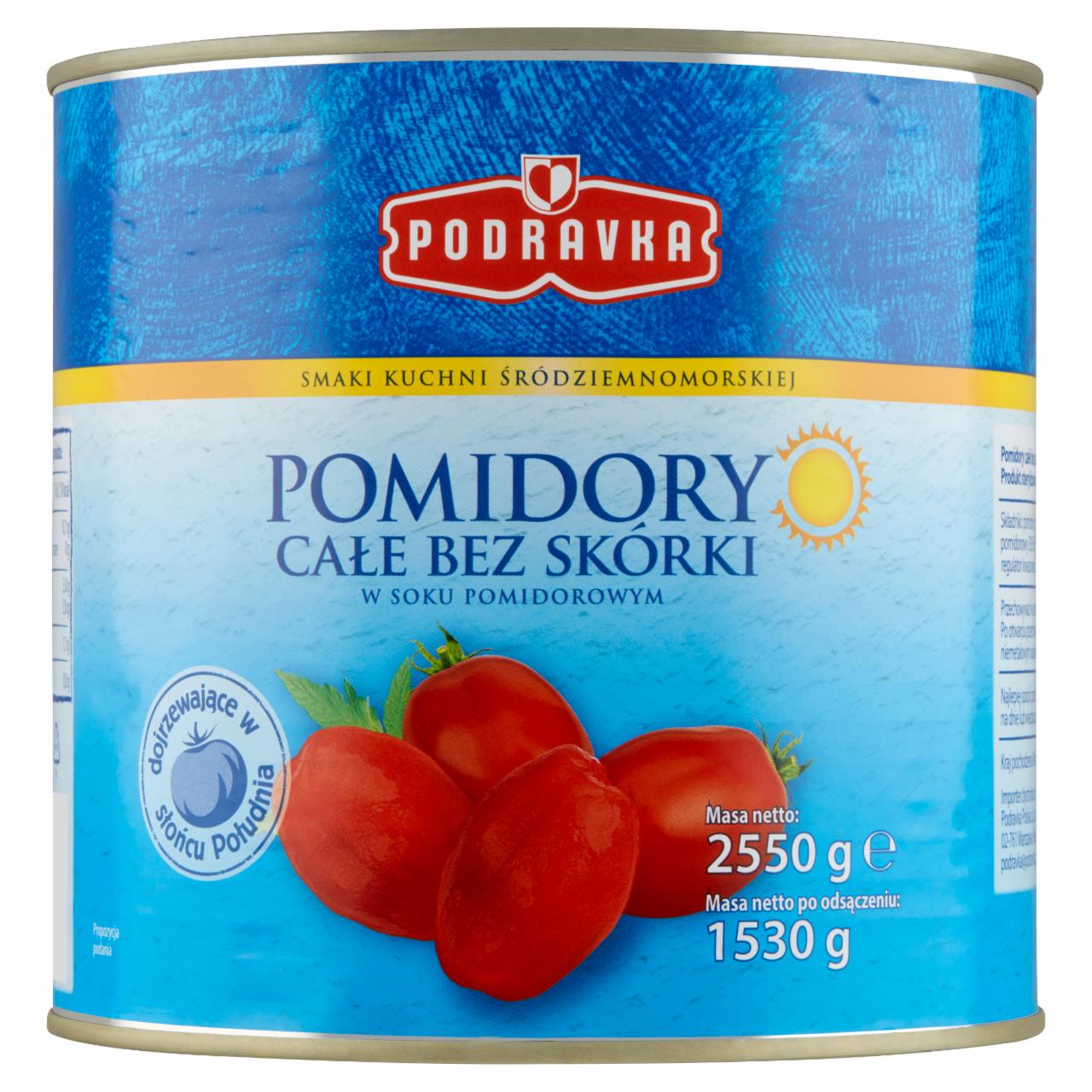 Zdjęcia - Podravka Pomidory całe bez skórki 2550 g