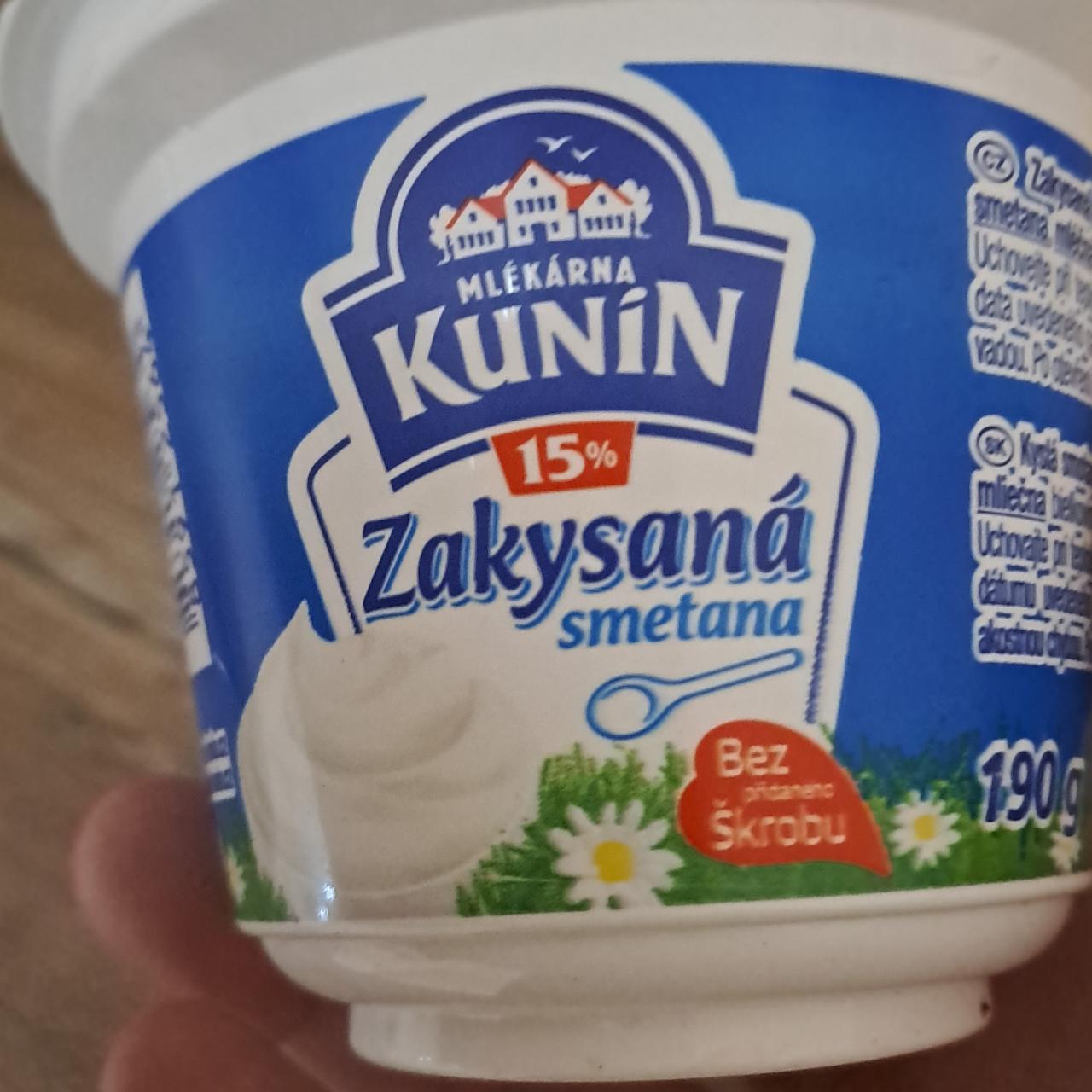 Zdjęcia - Kwaśna śmietana kremowa 15% Kunin