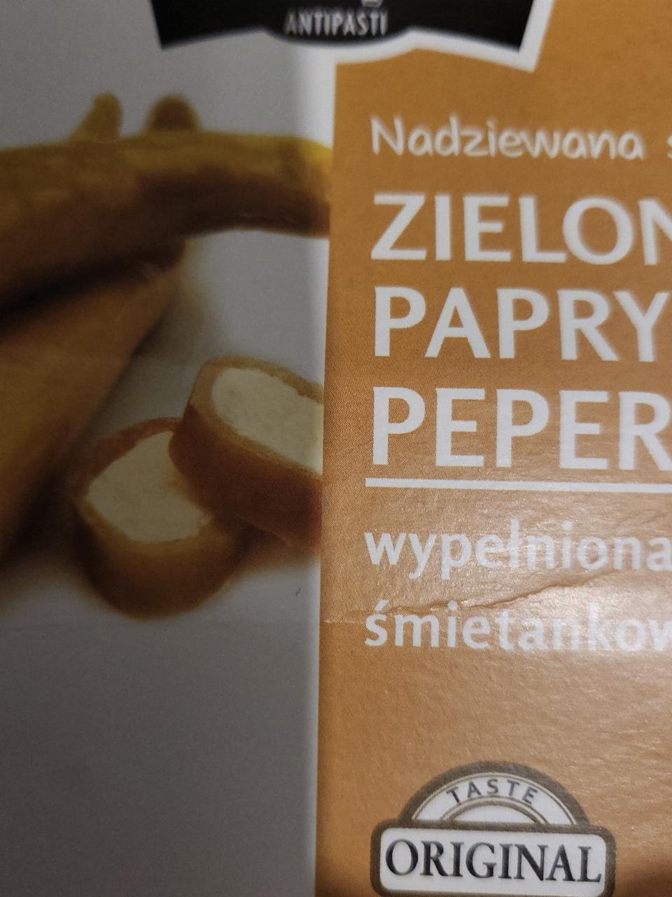 Zdjęcia - zielona papryka peperoni wypełniona serem śmietankowym Campio