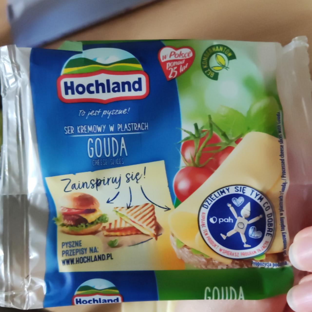 Zdjęcia - Hochland Ser kremowy w plastrach gouda 130 g