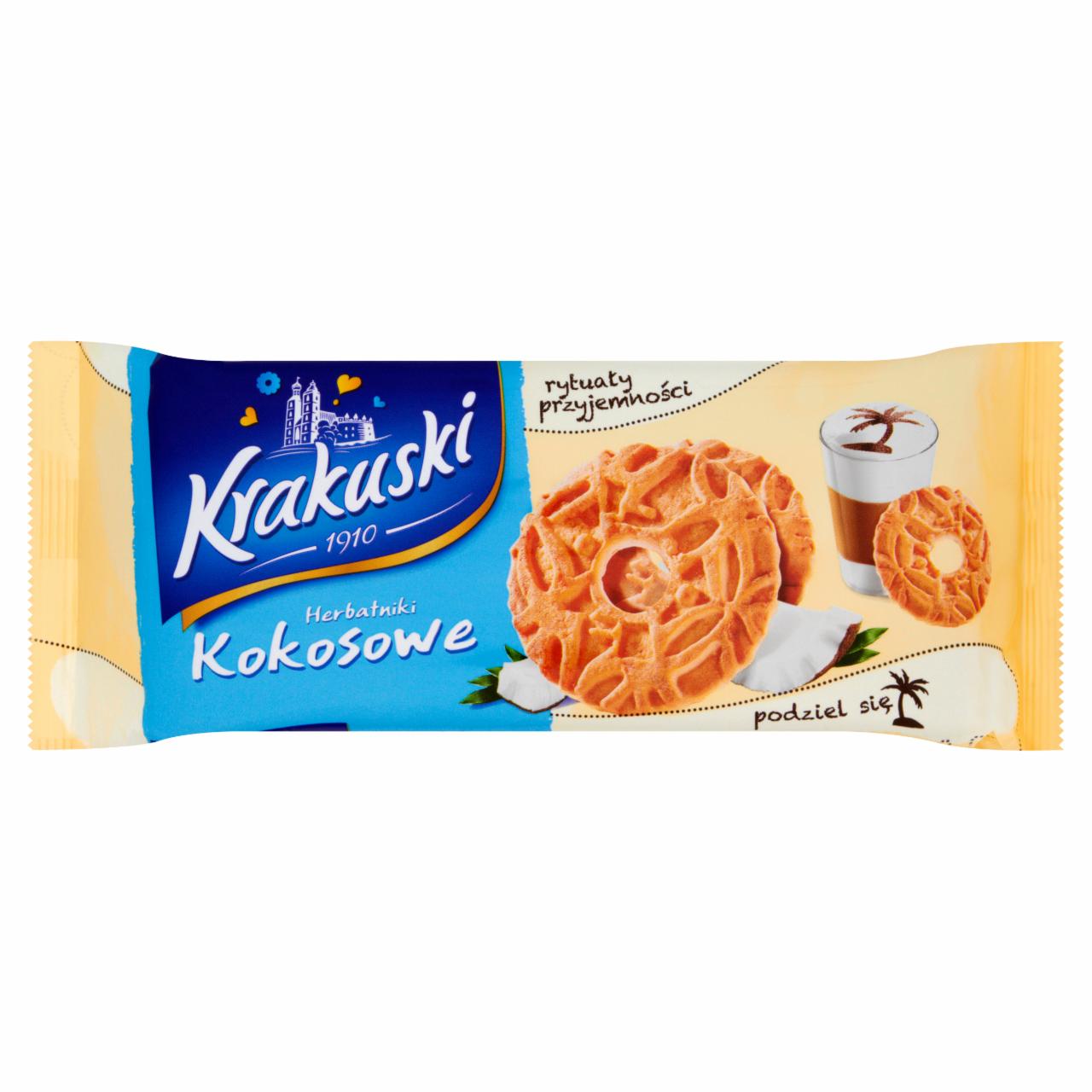 Zdjęcia - Krakuski Herbatniki kokosowe 125 g