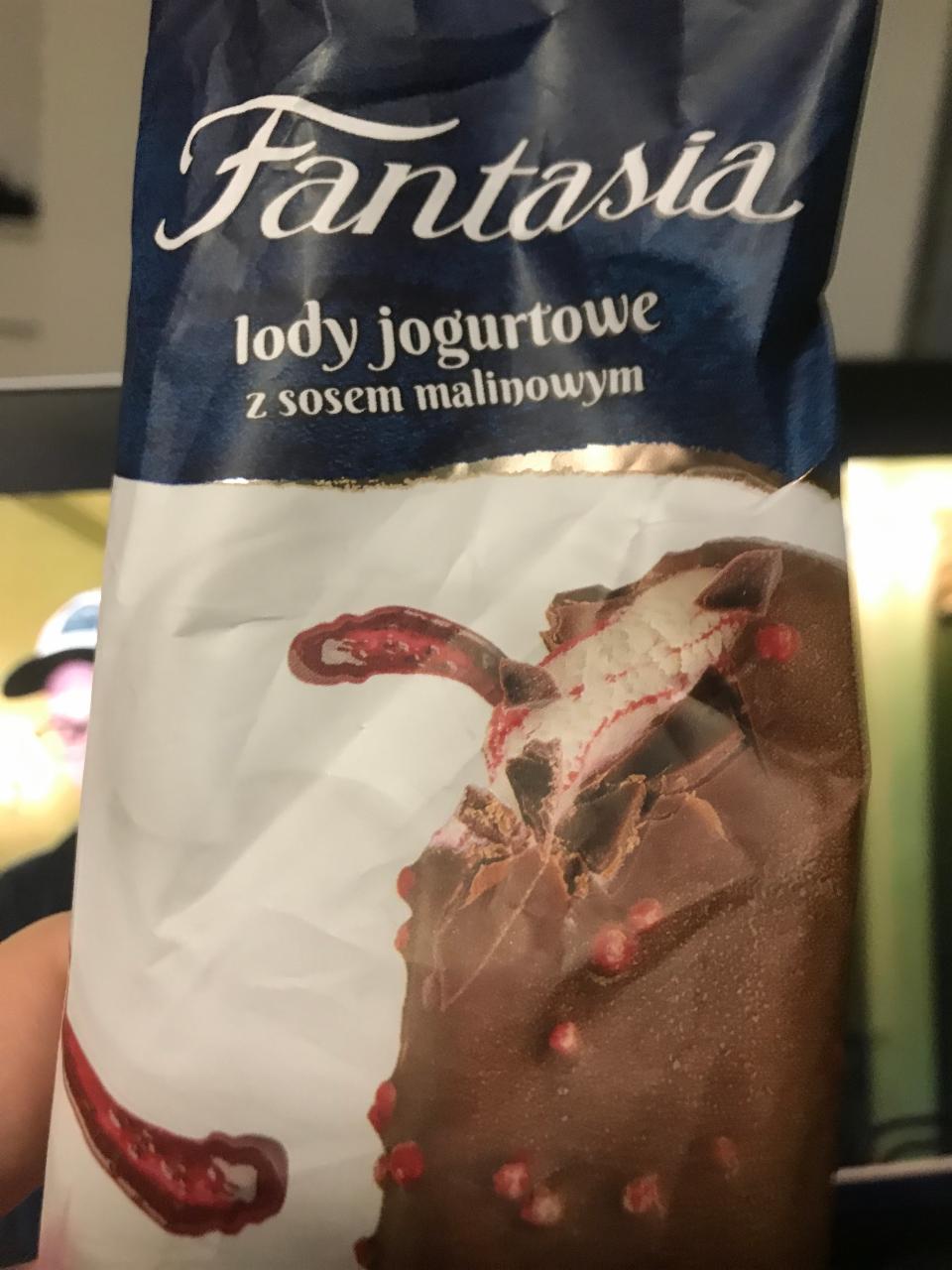 Zdjęcia - Fantasia lody jogurtowe z sosem malinowym