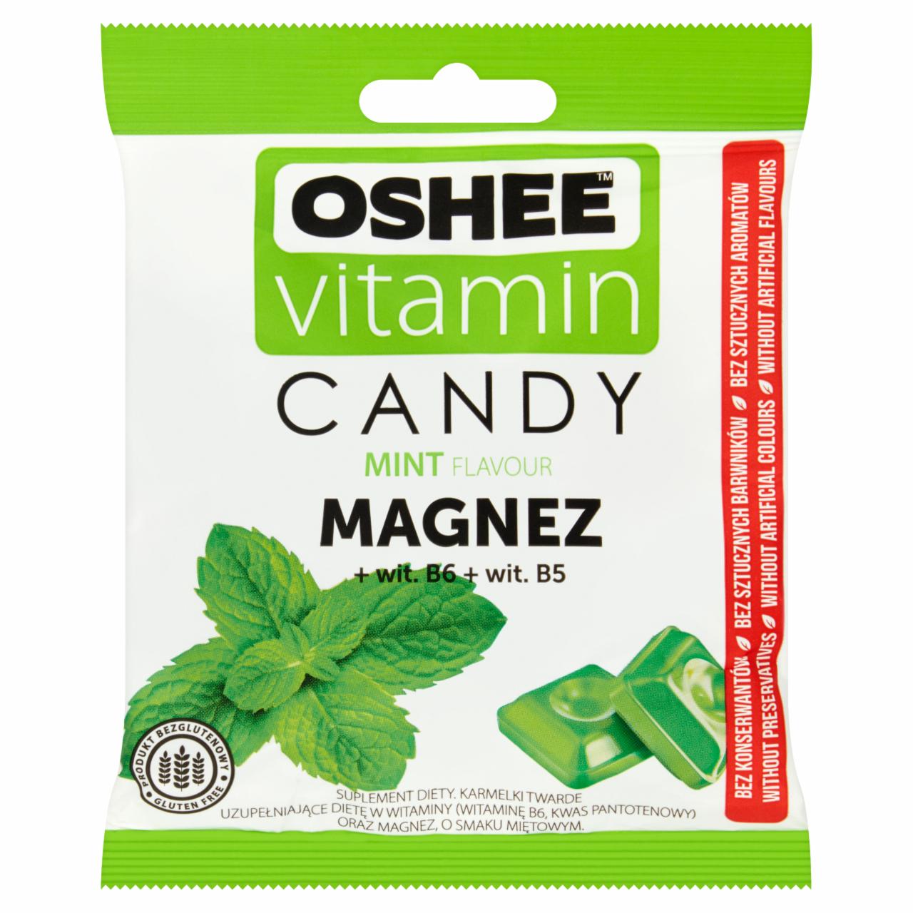 Zdjęcia - Oshee Vitamin Suplement diety karmelki twarde o smaku miętowym 90 g