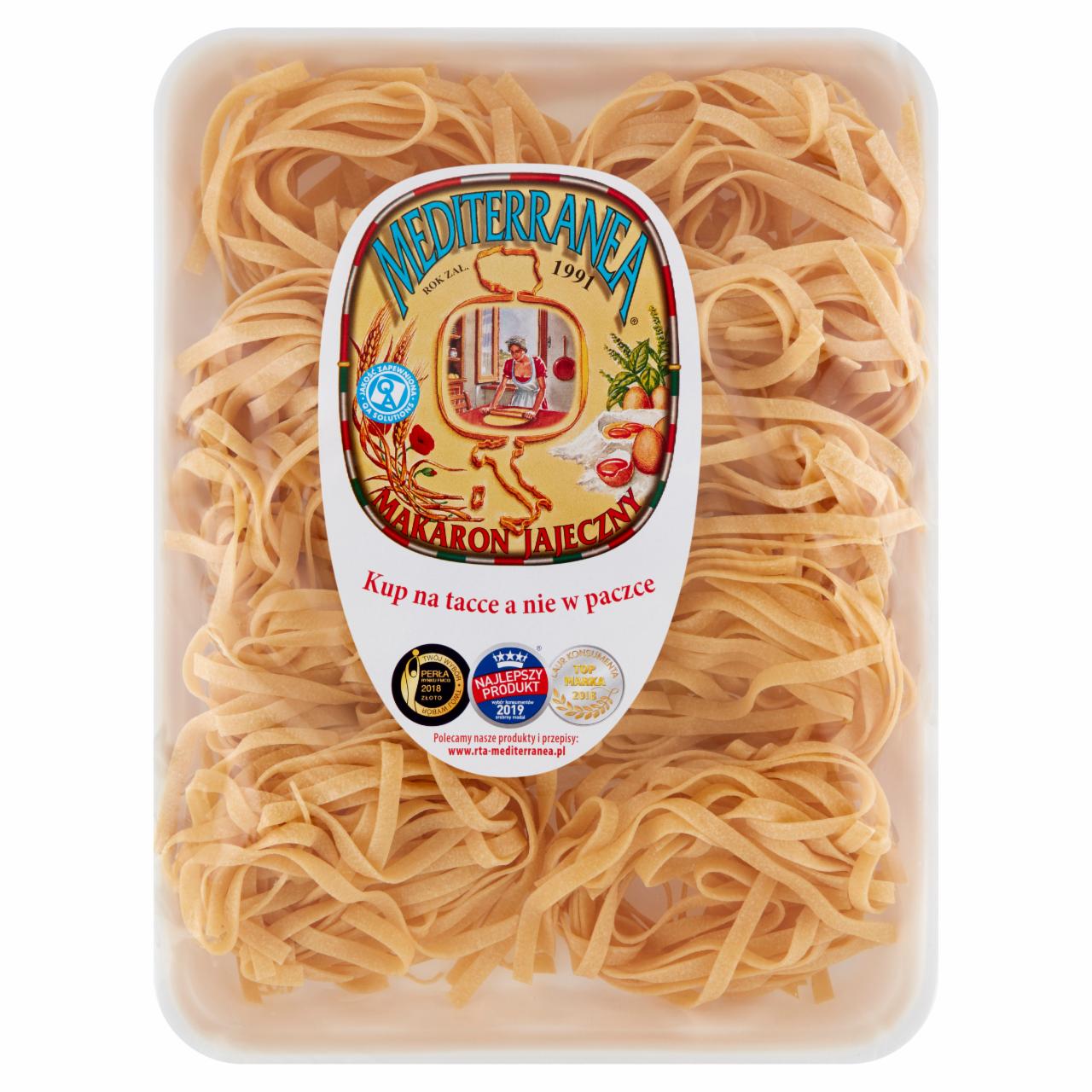 Zdjęcia - Mediterranea Makaron jajeczny 104 wstążka szeroka 500 g