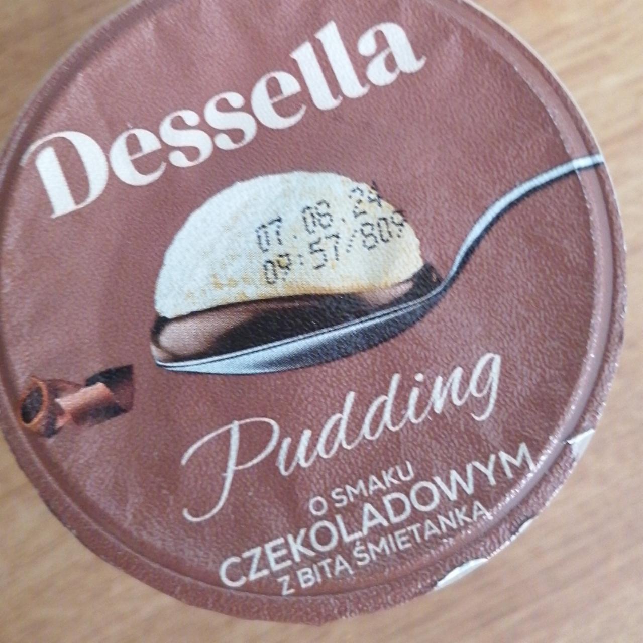 Zdjęcia - Pudding o smaku czekoladowym z bitą śmietanką Dessella