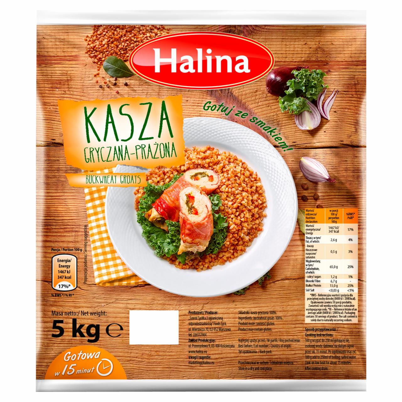 Zdjęcia - Halina Kasza gryczana prażona 5 kg