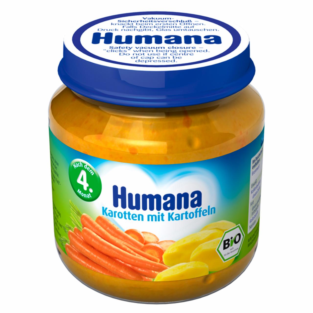 Zdjęcia - Humana Obiadek BIO Marchewka z ziemniakami po 4. miesiącu 125 g