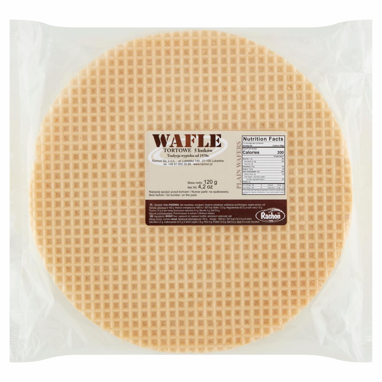 Zdjęcia - Wafle tortowe 120 g (5 sztuk)